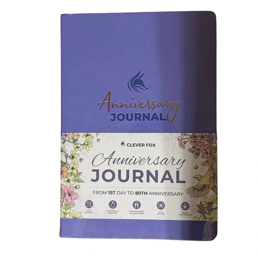 NWT/Clever Fox/Anniversary Journal/Lavender/(7